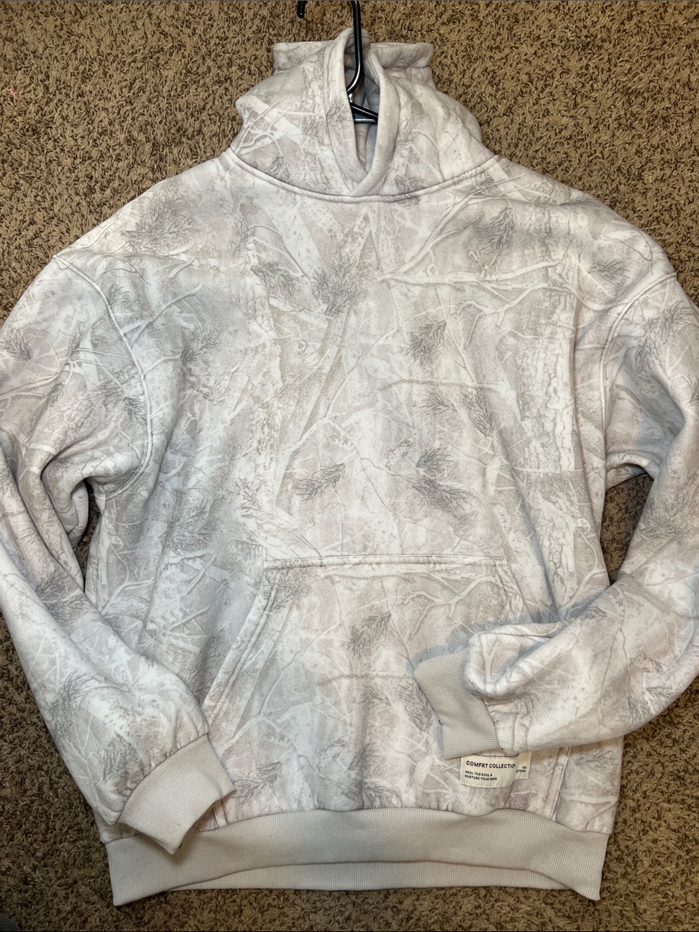 Comfrt Silver Birch Camo Hooded Sweatshirt